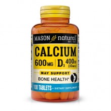 Витаминно-минеральный комплекс Mason Natural Calcium 600 mg Plus Vitamin D3 100 Tabs