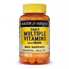Витаминно-минеральный комплекс Mason Natural Daily Multiple Vitamins With Iron 365 Tabs Витаминно-минеральный комплекс Mason Natural Daily Multiple Vitamins With Iron 365 Tabs