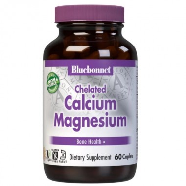 Мультиминеральный комплекс Bluebonnet Nutrition Albion Chelated Calcium Magnesium 60 Caplets