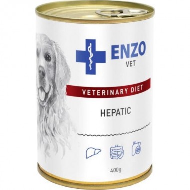 Enzo Vet Hepatic жб 400г Диета при заболевании печени паштет для собак  Enzo Vet Hepatic жб 400г Диета при заболевании печени паштет для собак
