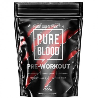 Комплекс до тренировки Pure Gold Protein Pure Blood 500 g /50 servings/ Pink Lemonade Комплекс до тренировки Pure Gold Protein Pure Blood 500 g /50 servings/ Pink Lemonade