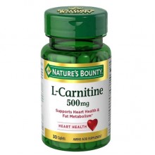 Карнитин Nature's Bounty L-Carnitine 500 mg 30 Caplets Карнитин Nature's Bounty L-Carnitine 500 mg 30 Caplets