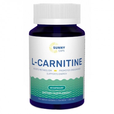 Карнитин Sunny Caps L-Carnitine 250 mg 60 Caps