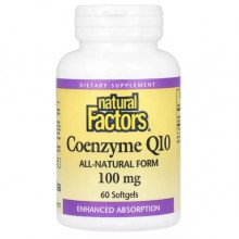 Коэнзим Natural Factors Coenzyme Q10 100 mg 60 Softgels