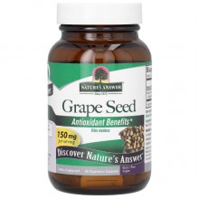 Экстракт виноградных косточек Nature's Answer Grape Seed 150 mg 60 Veg Caps