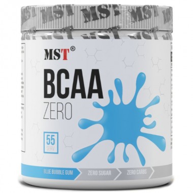 Аминокислота BCAA для спорта MST Nutrition BCAA Zero 330 g /55 servings/ Blue Bubble Gum