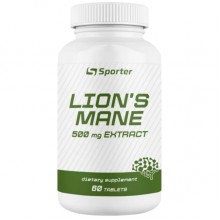 Натуральная добавка для спорта Sporter Lions Mane 500 mg 60 Tabs