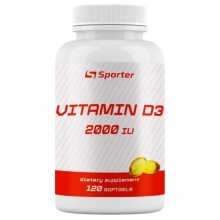 Витамин D для спорта Sporter Vitamin D3 2000 IU 120 Softgels