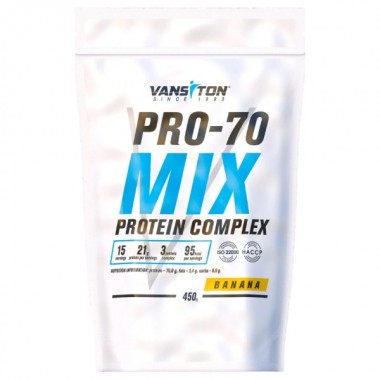 Протеин Vansiton Pro-70 Mix 450 g /15 servings/ Banana