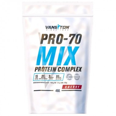 Протеин Vansiton Pro-70 Mix 450 g /15 servings/ Cherry