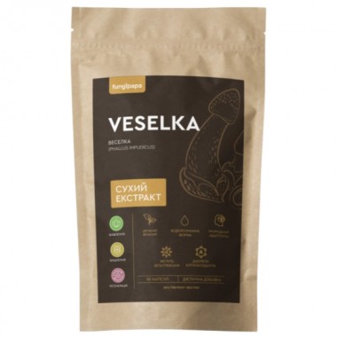 Грибной комплекс Fungipapa Веселка (Phallus impudicus) - cухой экстракт 90 капсул Грибной комплекс Fungipapa Веселка (Phallus impudicus) - cухой экстракт 90 капсул