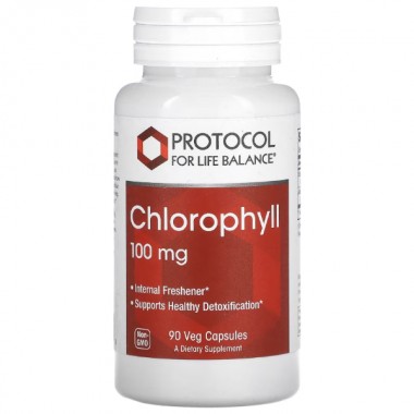 Комплекс для пищеварения Protocol for Life Balance Chlorophyll Extra Strength 100 mg 90 Veg Caps