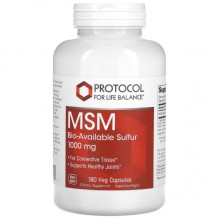 Препарат для суставов и связок Protocol for Life Balance MSM 1000 mg 180 Veg Caps