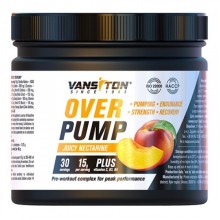 Комплекс до тренировки Vansiton Overpump 450 g /30 servings/ Juicy Nektarine Комплекс до тренировки Vansiton Overpump 450 g /30 servings/ Juicy Nektarine