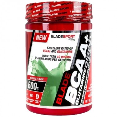 Аминокомплекс для спорта Blade Sport BCAA + Glutamine Direct 600 g /50 servings/ Mojito Аминокомплекс для спорта Blade Sport BCAA + Glutamine Direct 600 g /50 servings/ Mojito