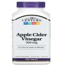 Яблочный уксус 21st Century Apple Cider Vinegar 300 mg 250 Tabs Яблочный уксус 21st Century Apple Cider Vinegar 300 mg 250 Tabs