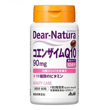 Коэнзим Asahi Dear-Natura Coenzyme Q10 + 11 Vitamins 60 Tabs