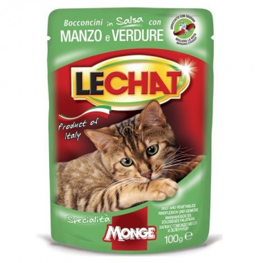  Monge LC Cat Wet Adult говядина с овощами 0,1 кг