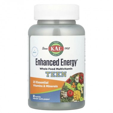 Витаминно-минеральный комплекс KAL Enhanced Energy Teen 60 Veg Tabs