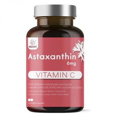 Астаксантин INZENT Astaxanthin 6 mg 30 Caps
