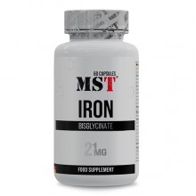 Микроэлемент Железо для спорта MST Nutrition Iron Bisglycinate 60 Caps