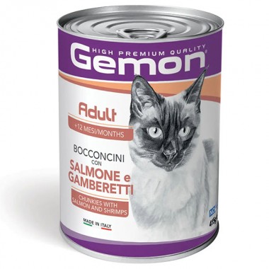  Gemon Cat Wet Adult лосось с креветками 0,415 Кг