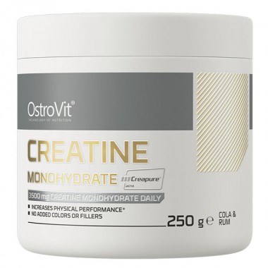 Креатин моногидрат OstroVit Creatine Monohydrate Creapure 250 g /71 servings/ Rum Cola