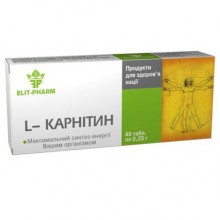Карнитин Elit-Pharm L- Карнитин 40 таб