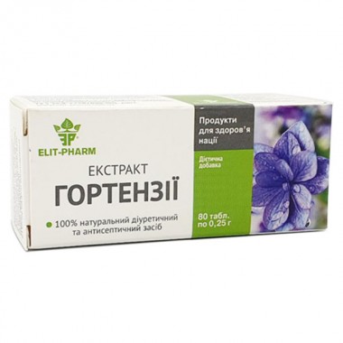 Урологический препарат Elit-Pharm Экстракт Гортензии 80 таб