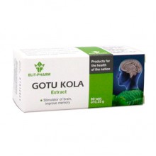 Комплекс для профилактики давления и кровообращения Elit-Pharm Gotu Cola Extract 80 Tabs