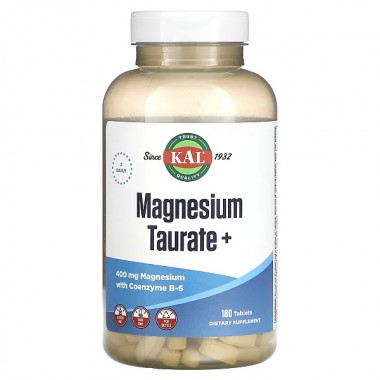 Микроэлемент Магний KAL Magnesium Taurate+ 400 mg 180 Tabs