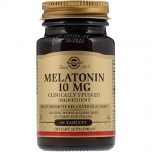 Мелатонин для сна Solgar Melatonin 10 mg 60 Tabs SOL-01956