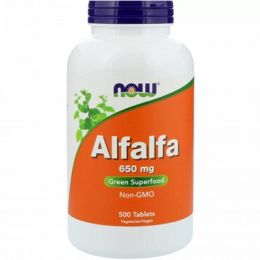 Люцерна NOW Foods Alfalfa 650 mg 500 Tabs Люцерна NOW Foods Alfalfa 650 mg 500 Tabs