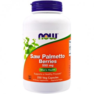 Экстракты ягод сереноа NOW Foods Saw Palmetto Berries 550 mg 250 Veg Caps