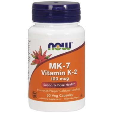 Витамин K NOW Foods Vitamin K-2 (MK7) 100 mcg 60 Veg Caps
