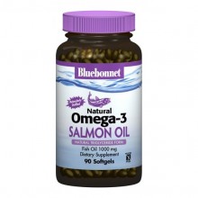 Жир лосося Bluebonnet Nutrition Natural Omega-3 Salmon Oil 1000 mg 90 Softgels Жир лосося Bluebonnet Nutrition Natural Omega-3 Salmon Oil 1000 mg 90 Softgels
