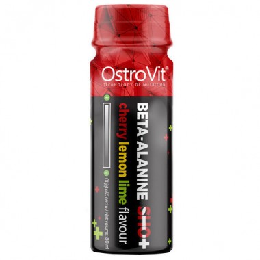 Бета-аланин для спорта OstroVit Beta-Alanine Shot 80 ml /2 servings/ Cherry Lemon Lime