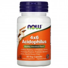 Пробиотик NOW Foods 4X6 ACIDOPHILUS 60 Veg Caps