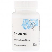 Микроэлемент Цинк Thorne Research Zinc Picolinate 15 mg 60 Caps