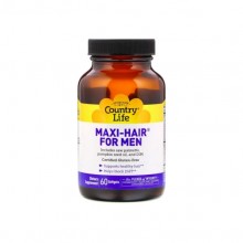 Комплекс для кожи, волос, ногтей Country Life Maxi Hair for Men 60 Softgels Комплекс для кожи, волос, ногтей Country Life Maxi Hair for Men 60 Softgels