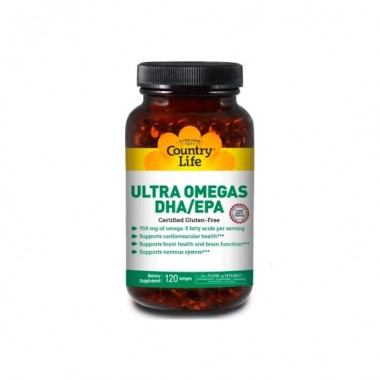 Омега 3 Country Life Ultra Omegas DHA / EPA 120 Softgels