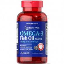Омега 3 Puritan's Pride Omega-3 Fish Oil 1000 mg 250 Softgels Омега 3 Puritan's Pride Omega-3 Fish Oil 1000 mg 250 Softgels