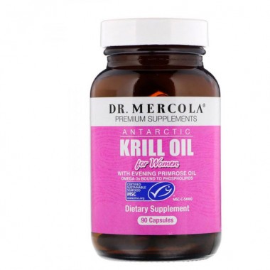 Масло криля Dr. Mercola Antarctic Krill Oil for Women 90 Caps