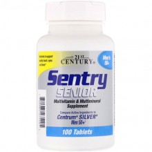 Витаминно-минеральный комплекс 21st Century Sentry Senior, Multivitamin & Multimineral Supplement, Men's 50+ 100 Tabs CEN-27540