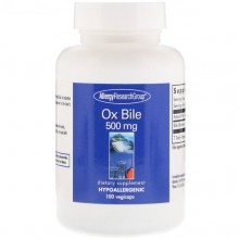 Комплекс для профилактики работы печени Allergy Research Group Ox Bile 500 mg 100 Caps ALG-70850