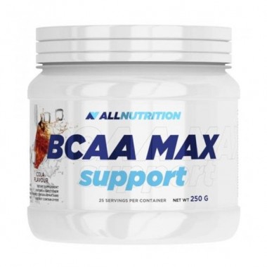 Аминокислота BCAA для спорта All Nutrition BCAA Max Support 250 g /25 servings/ Cola