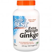 Гинкго Билоба Doctor's Best Extra Strength Ginkgo 120 mg 360 Veg Caps DRB-00273 Гинкго Билоба Doctor's Best Extra Strength Ginkgo 120 mg 360 Veg Caps DRB-00273