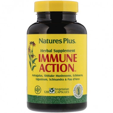 Натуральная добавка для иммунитета Nature's Plus Immune Action 120 Veg Caps NTP1068