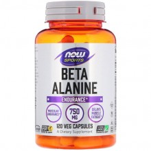 Бета аланин NOW Foods Beta-Alanine, Endurance 750 mg 120 Veg Caps Бета аланин NOW Foods Beta-Alanine, Endurance 750 mg 120 Veg Caps