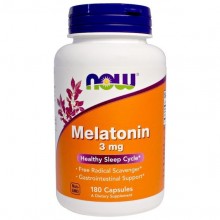 Мелатонин для сна NOW Foods Melatonin 3 mg 180 Caps NOW-03257 Мелатонин для сна NOW Foods Melatonin 3 mg 180 Caps NOW-03257